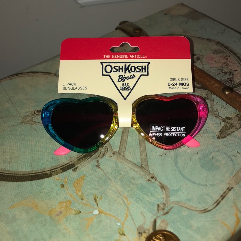 Baby multi colored heart sunglasses